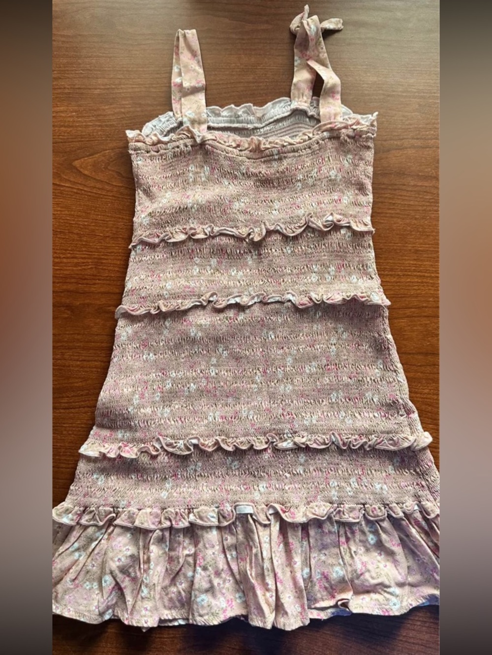 Design History Pink Floral Ruffle Sundress - Picture 6 of 6